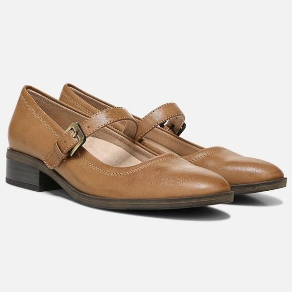 SOUL Naturalizer Women's 10W English Tea Brown Ramona Mary Jane Flats BR6-11 - Picture 1 of 12